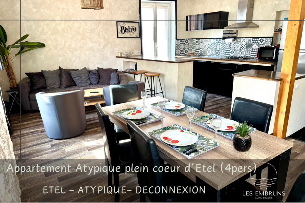 Appartement atypique pleins coeur d'Etel